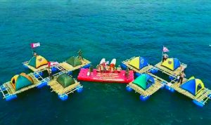 Perkemahan Apung Pramuka Saka Bahari Yonif 9 Marinir Meriahkan Festival Pahawang 2019