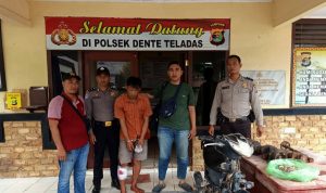 Polsek Dente Teladas Tangkap Pelaku Curas yang Merupakan Pelaku Curat Dua TKP