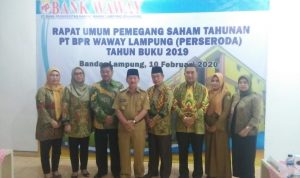 Pemkot Akan Tambah Modal Rp15-20 Miliar ke PT BPR Waway Lampung