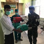 Denpom II/3 Lampung Berikan APD ke Puskesmas dan Rumah Sakit