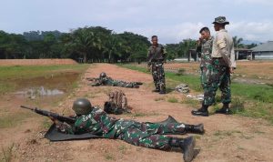 Permahir Kemampuan Menembak Calon Tantama Teladan Yonif 9 Mar