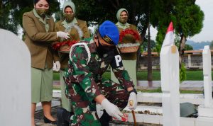 Denpom II/3 Lampung Laksanakan Ziarah Makam Pahlawan Sambut HUT Pomad Ke-74