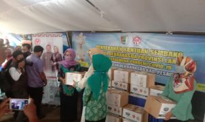 Komandan Brigif 4 Marinir/BS Hadiri Baksos Penanggulangan dan Pencegahan Covid-19 Kab. Pesawaran