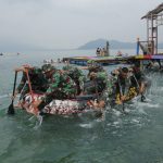 Latihan LDK/LPK TW III, Prajurit Batalyon Infanteri 7 Marinir Ikuti Materi Dayung PK