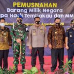 Dandenpom II/3 Lampung Hadiri Pemusnahan BMN Bea dan Cukai