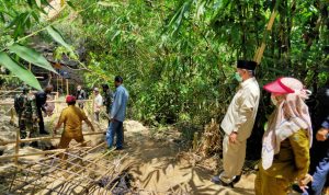 Tinjau Lokasi TMMD ke-109, Herman HN: Dibangun Jembatan Ini Memudahkan Masuknya Kendaraan