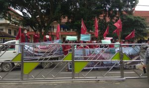 Tolak Omnibus Law, IMM Kota Bandarlampung Geruduk Kantor Pemkot Bandarlampung