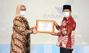 Pemkot Bandarlampung Terima Penghargaan Pasar Sehat dan Layak Pangan dari BPOM RI