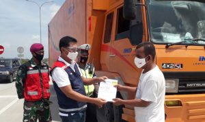 HK Sosialisasi ODOL Kepada Pengendara di Gerbang Tol Bakauheni-Terbanggi