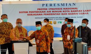 Bandarlampung Peroleh Penghargaan KPBU SPAM Pertama dengan Penyelesaian COD