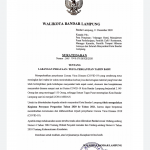 Terbit Surat Edaran Wali Kota, Warga Bandarlampung Dilarang Gelar Perayaan Malam Tahun Baru