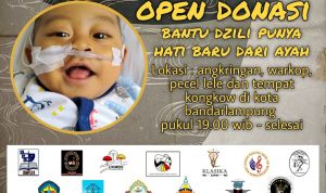 Bantu Adik Dzili, SIKAM Lampung Galang Donasi