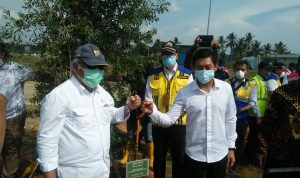 Hijaukan Tol, Kementerian PUPR Tanam 6.600 Pohon di Jalan Tol Bakauheni-Terbanggi Besar-Kayu Agung
