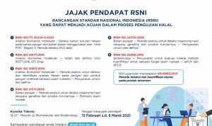 BSN : SNI Uji Halal pada Pangan/Pakan, Mendesak Ditetapkan