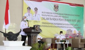 Musrenbang RKPD Lampung Tengah 2022, Wagub Chusnunia Dorong Program Pertanian Disinergikan dengan Kartu Petani Berjaya