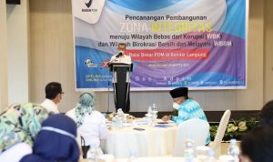 Pemprov Lampung Dukung dan Beri Apresiasi Pencanangan Zona Intergritas Wilayah Bebas Korupsi yang Digelar BBPOM