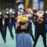 Riana Adakan Silaturahmi dan Senam Pagi Bersama Para Guru, Purna Bhakti dan Alumni SMAN 1 Bandar Lampung