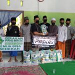Paskas Tanggamus dan ACT Lampung Bagikan Beras dan Bantuan untuk Ponpes di Tanggamus