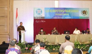 Buka UKW PWI Lampung, Sekdaprov Fahrizal: UKW Jadi Wahana Wujudkan Wartawan Kompeten dan Profesional