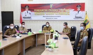Bersama Kepala KSP Moeldoko, Gubernur Lampung Ikuti Peluncuran Aksi Pencegahan Korupsi Tahun 2021-2022