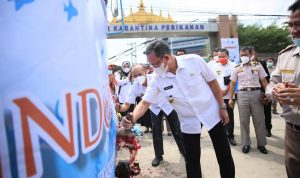 Peringati Bulan Mutu Karantina 2021, Pemprov dan BIKPM-KKP Lampung Tebar Benih Ikan Sehat Bermutu