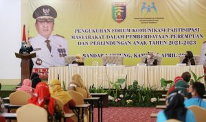 Pengukuhan Forum Puspa Lampung, Wagub Chusnunia Ajak Para Pengurus Berkontribusi Mewujudkan Lampung Layak Anak dan Ramah Perempuan