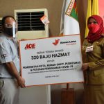 Pemkot Bandar Lampung Dapat Bantuan 320 Hazmat dari ACE Hadware MBK