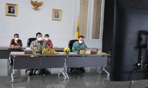 Rakor dengan Menkop UKM dan Ketua KPK, Gubernur Arinal Siap Implementasikan Aplikasi Belanja Langsung untuk Cegah Korupsi Pengadaan
