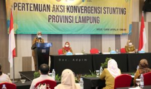 Pertemuan Aksi Konvergensi Stunting 2021, Provinsi Lampung Targetkan Penurunan Angka Stunting Hingga 14 Persen di Tahun 2024
