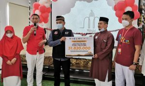 Halalbihalal, Baitul Mal Yayasan Fatimah Az Zahra Lampung Salurkan Bantuan Rp. 51.820.000 untuk Palestina