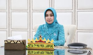 Ketua TP PKK Lampung Tutup Rakerda PKK Tahun 2021