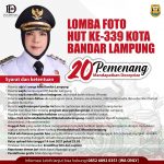 Sambut HUT-339 Kota Bandar Lampung, Walkot Bandar Lampung Gelar Lomba Foto untuk Masyarakat dan Jurnalis
