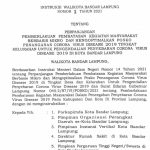 Pemkot Bandar Lampung Keluarkan Instruksi Wali Kota Perpanjangan PPKM