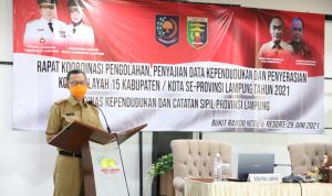 Sekdaprov Lampung Minta Samakan Persepsi dalam Pengelolaan Informasi Administrasi Kependudukan