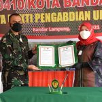 Tutup Karya Bakti Kodim 0410/KBL, Eva Dwiana: Ini Jadi Program Strategis Dukung Pembangunan Desa/Kelurahan