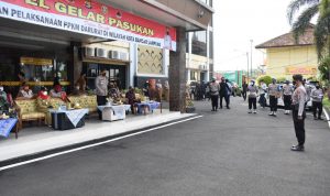 Tegakkan Aturan PPKM Darurat, Kapolresta Bandar Lampung Ingatkan Anggota Harus Tegas dan Humanis