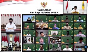 Gubernur Arinal Ikuti Acara Malam Takbir Akbar Sambut Idul Adha secara Virtual Bersama Presiden dan Wapres