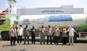 Gubernur Lampung Terima Bantuan Oksigen Cair dan Usulkan Penambahan Vaksin untuk Provinsi Lampung