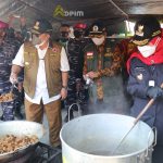 Bantu Masyarakat yang Jalani Isolasi Mandiri, Gubernur Lampung Resmikan Dapur Umum Lapangan Brigif 4 Mars/BS Peduli Covid-19