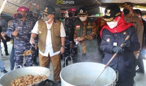 Bantu Masyarakat yang Jalani Isolasi Mandiri, Gubernur Lampung Resmikan Dapur Umum Lapangan Brigif 4 Mars/BS Peduli Covid-19