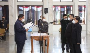 Gubernur Lampung Lantik Pejabat Tinggi Pratama dan Widyaiswara di Lingkungan Pemprov Lampung