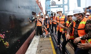 Melalui Rute Baru Meratus Internasional, Gubernur Arinal Lepas Produk Perdana PT Great Giant Pineapple ke Singapura