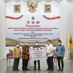 Gubernur Lampung Terima Bantuan Rapid Test Antigen dari Yayasan Thay Hin Bio, Yayasan Dharma Bhakti, dan Sungai Budi Group (BW)