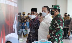 Gubernur dan Wagub Lampung Dampingi Panglima TNI Marsekal Hadi Tjahjanto Tinjau Vaksinasi Merdeka Serentak di UIN Raden Intan