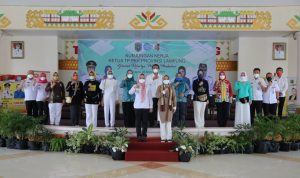 Galakkan Gerakan Keluarga Pelopor Perubahan, Ketua TP PKK Provinsi Lampung Kunjungi Kabupaten Tulang Bawang