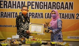 Lampung Kembali Raih Penghargaan Anugerah Parahita Ekapraya dari Kementerian Pemberdayaan Perempuan dan Perlindungan Anak
