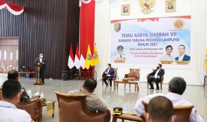 Temu Karya Daerah VII Karang Taruna Provinsi Lampung Tahun 2021, Gubernur Arinal Ajak Kader Karang Taruna Bangun Ekonomi Kerakyatan