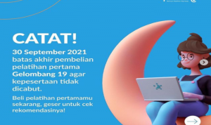 Catat, Batas Akhir Pembelian Pelatihan Kartu Prakerja Gelombang 19
