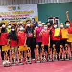 Tim Tenis Meja Bandar Lampung Juara Umum Kejurprov 2021