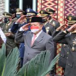 Gubernur Lampung dan Danrem 043/Gatam Brigjen TNI Bersama Forkopimda Ikuti Upacara HUT TNI ke-76